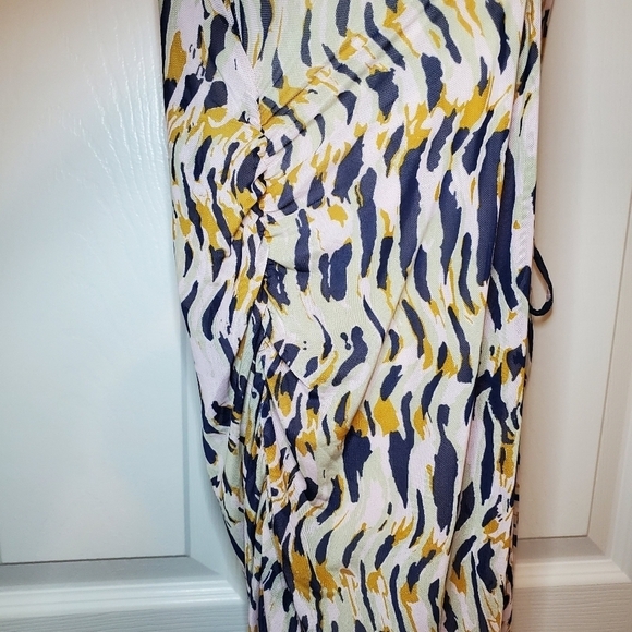 House Of Harlow 1960 Women’s Sleeveless Side Cutout Ruched Maxi Dress L - Picture 6 of 11